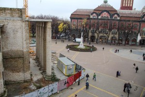 Zamena zaštitne ograde na gradilištu Narodnog pozorišta