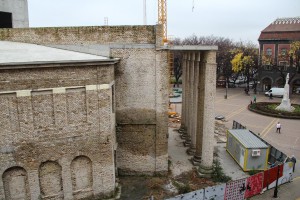 Zamena zaštitne ograde na gradilištu Narodnog pozorišta