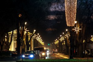 Novogodišnje ukrašavanje grada i porodica Snešković :)