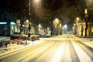 Snežno bela noć u Subotici