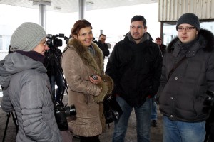 Direktori srpske i mađarske policije na graničnom prelazu Kelebija