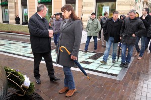 Polaganje venaca na Plato Dr Zorana Đinđića