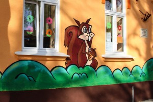 Uređenje prostora vrtića "Veverica"