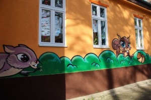 Uređenje prostora vrtića "Veverica"