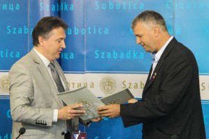 Potpisivanje ugovora o sponzorstvu izmežu ŽFK "Spartak" i kompanije "Wiener Stadishe"