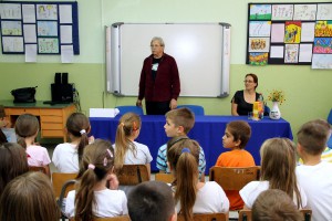 Ljubivoje Ršumović u posetio OŠ "Sonja Marinković"