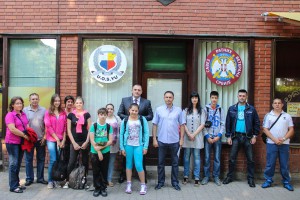 Ispraćaj dece ratnih veterana Udruženja UOSYU u edukativni kamp u Požarevcu