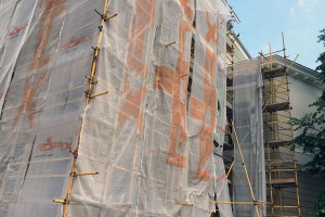 Zgrada Narodnog pozorišta u izgradnji