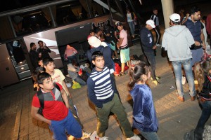 Dolazak migranata u Suboticu na autobusku stanicu