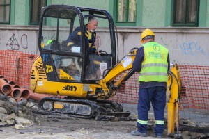 Radovi na izgradnji vodovodne mreže (Matije Gupca)