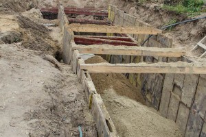 Radovi na izgradnji kružnog toka na uglu Majšanskog puta i 51. divizije