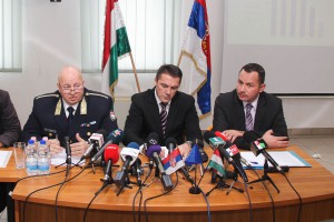 Konferencija za medije povodom razbijanja međunarodne grupe kradljivaca automobila