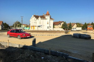 Radovi na izgradnji kružnog toka na Majšanskom putu