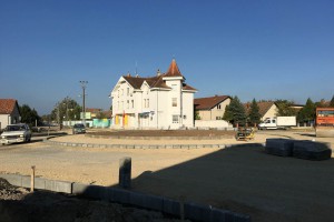 Radovi na izgradnji kružnog toka na Majšanskom putu