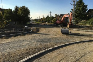 Radovi na izgradnji kružnog toka na Majšanskom putu