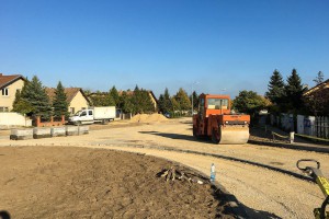 Radovi na izgradnji kružnog toka na Majšanskom putu