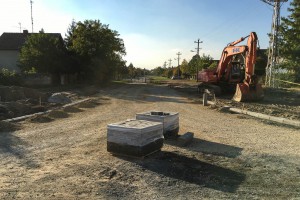 Radovi na izgradnji kružnog toka na Majšanskom putu