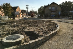 Radovi na izgradnji kružnog toka na Majšanskom putu