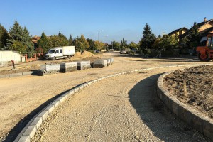 Radovi na izgradnji kružnog toka na Majšanskom putu