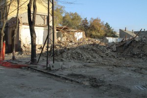 Srušeni objekti u Ulici Petefi Šandora broj 3 i 5