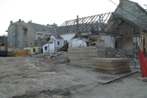 Srušeni objekti u Ulici Petefi Šandora broj 3 i 5