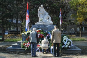 Polaganje venaca na Spomenik palim junacima u oslobodilačkim ratovima 1912-1918. godine