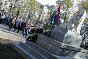 Polaganje venaca na Spomenik palim junacima u oslobodilačkim ratovima 1912-1918. godine
