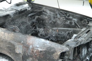 Požar na automobilu u centru grada