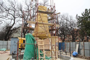 Radovi na restauraciji Spomenika Svetog trojstva