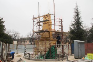 Radovi na restauraciji Spomenika Svetog trojstva