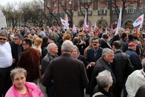 Predsednik Srpske napredne stranke Aleksandar Vučić u poseti Subotici