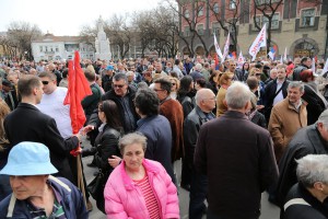 Predsednik Srpske napredne stranke Aleksandar Vučić u poseti Subotici
