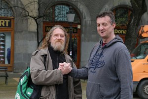 Čedomir Jovanović i Boris Tadić u poseti Subotici