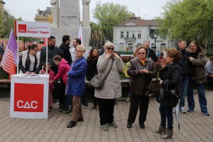 Čedomir Jovanović i Boris Tadić u poseti Subotici