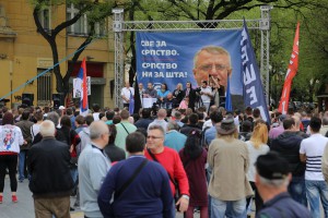 Predizborni miting Srpske radikalne stranke