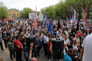 Predizborni miting Srpske radikalne stranke