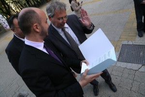 Obilazak radova na izgradnji Narodnog pozorišta