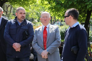 Polaganje venaca na Spomenik žrtvama fašizma