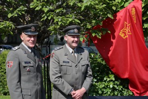 Polaganje venaca na Spomenik žrtvama fašizma