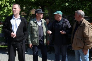 Polaganje venaca na Spomenik žrtvama fašizma