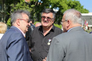 Polaganje venaca na Spomenik žrtvama fašizma