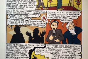 Izložba stripova Aleksandra Zografa i promocija zbirke stripova "Zlato na mesecu"