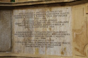 Otkrivanje restauiranog spomenika Svetog trojstva