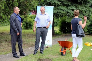 Polaganje kamen temeljca novog objekta pri Domu "Kolevka"