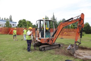 Polaganje kamen temeljca novog objekta pri Domu "Kolevka"