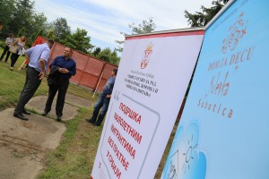 Polaganje kamen temeljca novog objekta pri Domu "Kolevka"