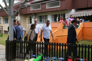 Polaganje kamen temeljca novog objekta pri Domu "Kolevka"