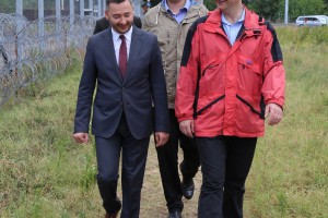 Migranti u međudržavnom prostoru na Horgošu