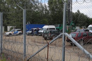 Migranti u međudržavnom prostoru na Horgošu