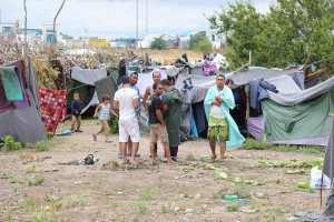 Migranti u međudržavnom prostoru na Horgošu